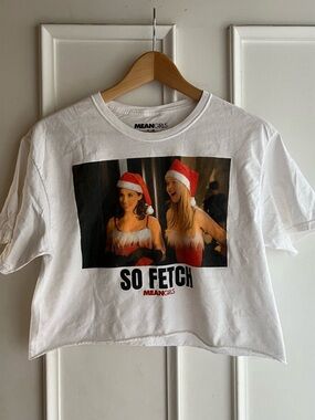 Mean Girls 'So Fetch' Holiday Graphic Tee – White with Red Accents